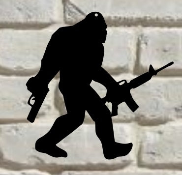 Bigfoot Packing, Sasquatch, Yeti, Wall or Yard decoration best hide and seek player ever