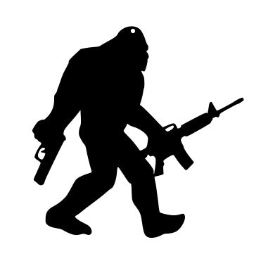 Bigfoot Packing, Sasquatch, Yeti, Wall or Yard decoration best hide and seek player ever
