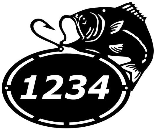 Fish Address Sign