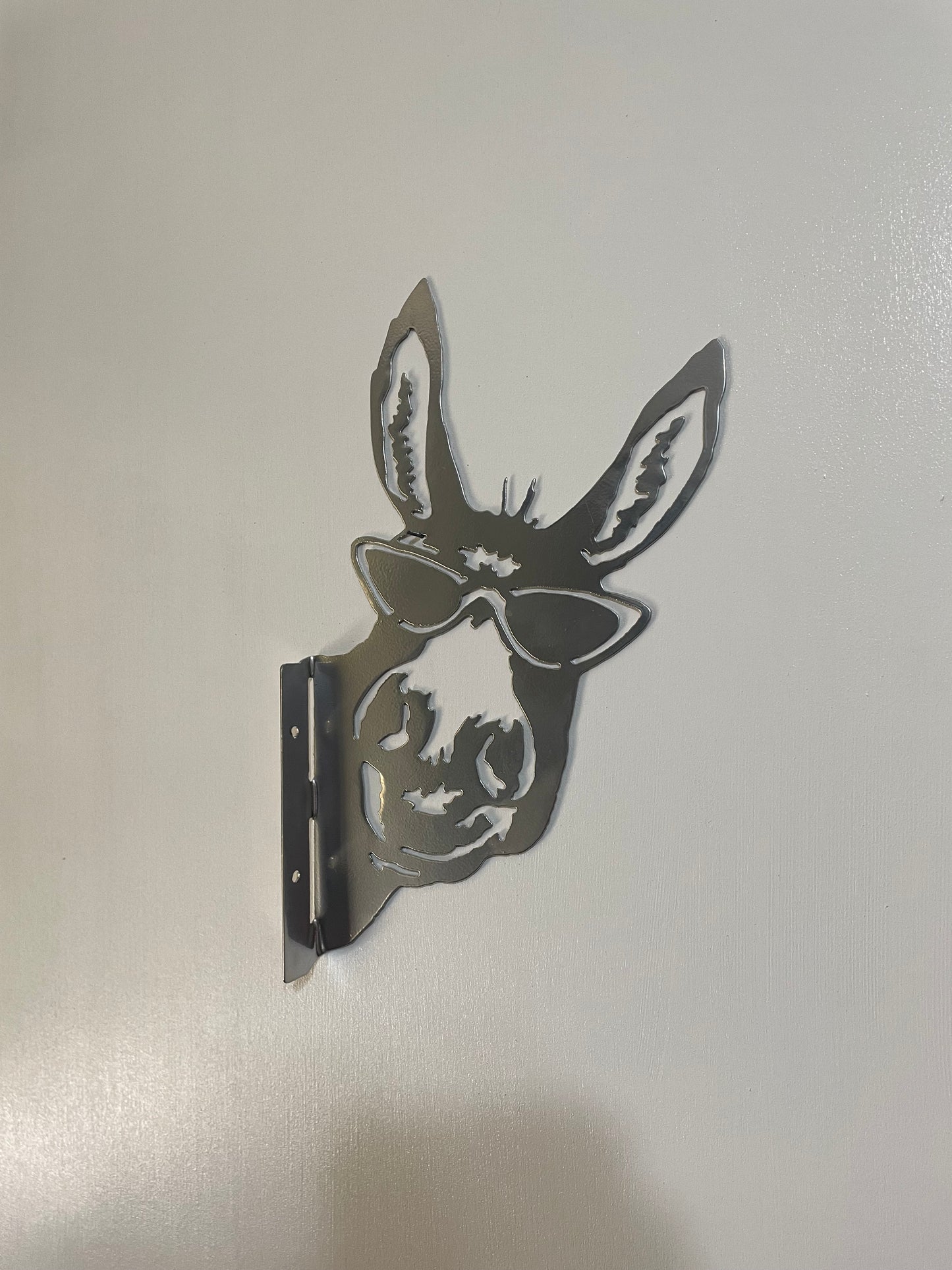 Barnyard Donkey - Yard decoration, tree art tree decor peeping donkey wall decor farm animal fence outdoor garden tree signs artwork home decor