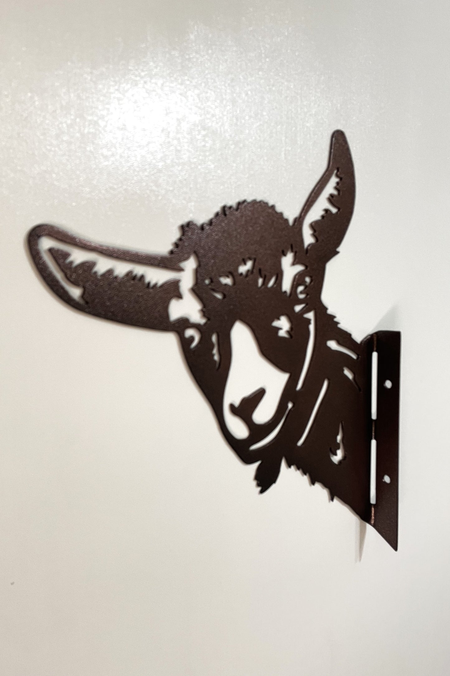 Barnyard Goat - Yard decoration, tree art tree decor  peeping goat wall decor farm animal fence outdoor garden tree signs artwork home decor