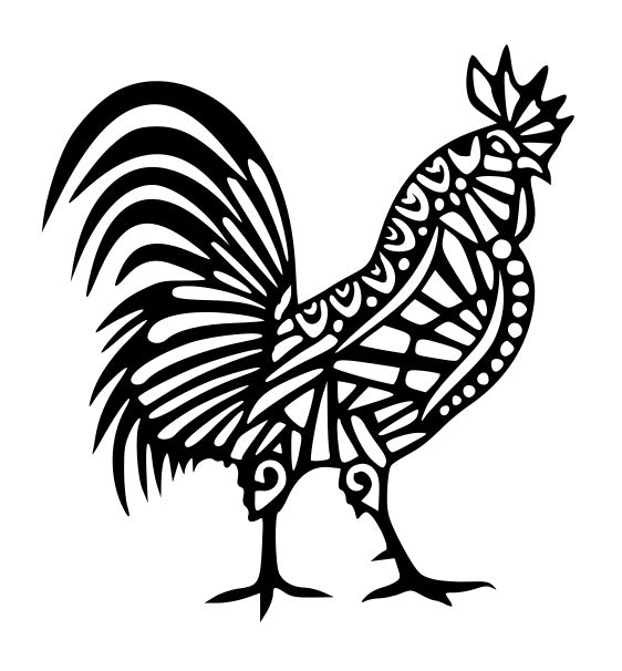 Chicken 008, farmhouse chicken, artistic chicken, custom metal art, decorative custom metal sign
