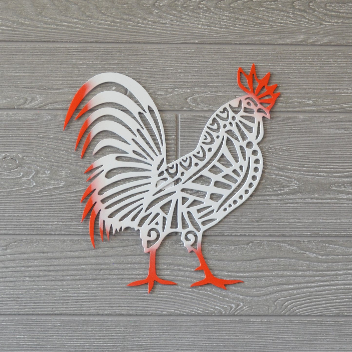 Chicken 008, farmhouse chicken, artistic chicken, custom metal art, decorative custom metal sign