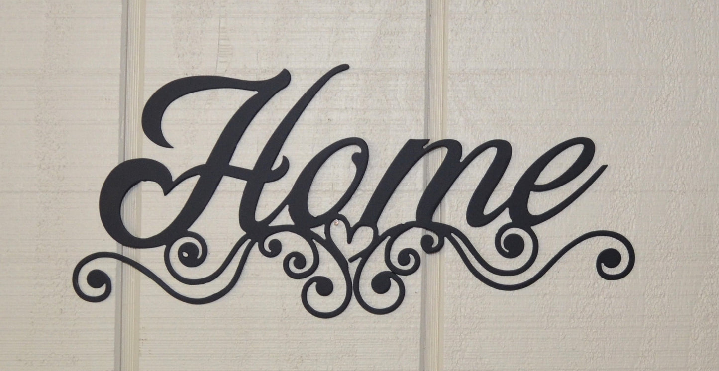 Home 002, Wall Decoration, Metal Sign