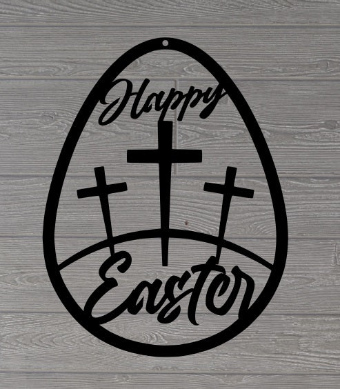 Easter Egg with Crosses Wall Decoration, Easter Religious