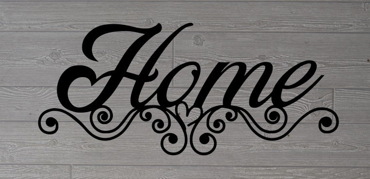 Home 002, Wall Decoration, Metal Sign