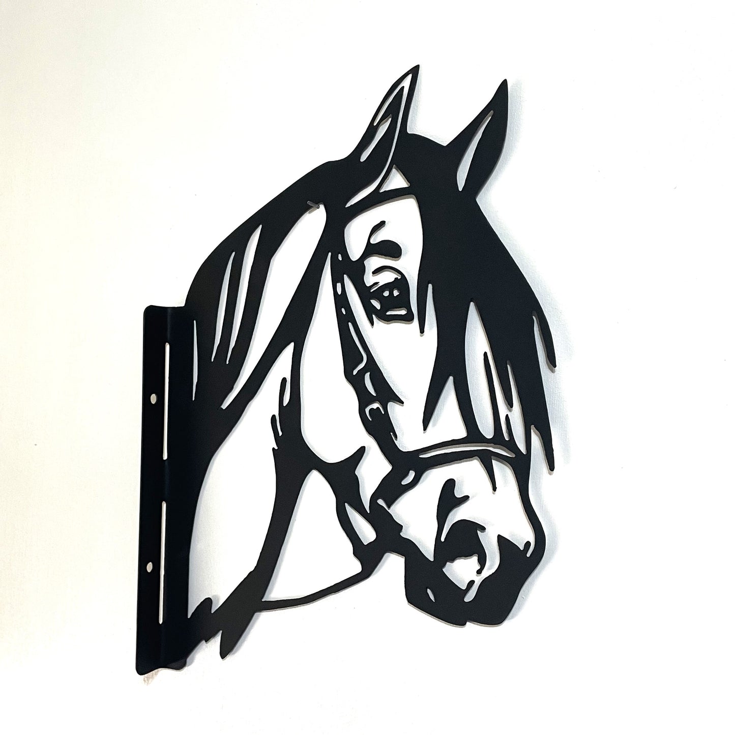 Barnyard Horse - Yard decoration, tree art tree decor  peeping horse wall decor farm animal fence outdoor garden tree signs artwork home decor