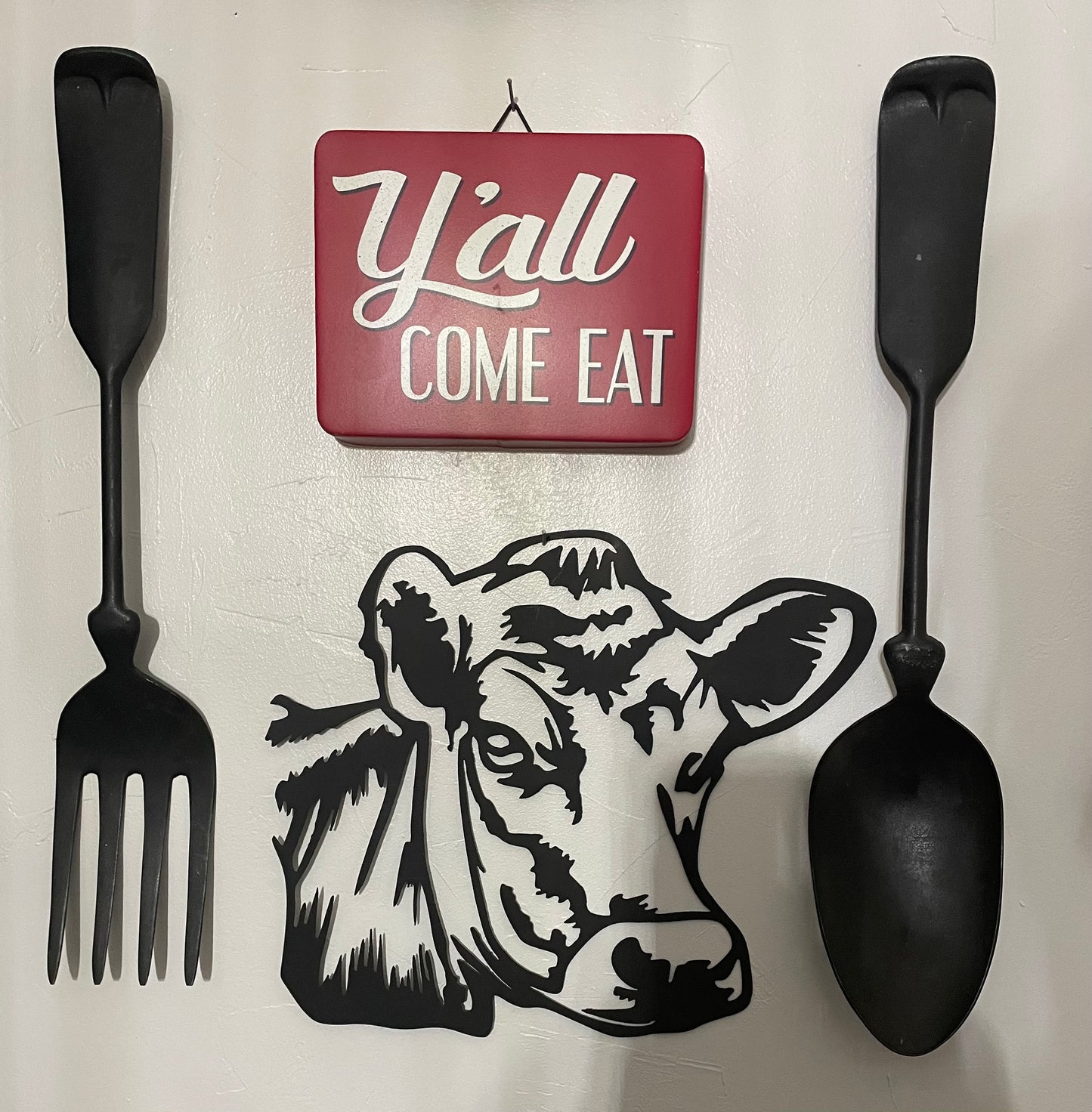 Cow Metal Decor