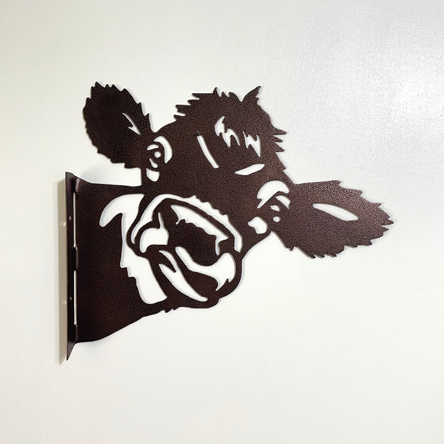 Barnyard Cow - Yard decoration, tree art tree decor peeping cow wall decor farm animal fence outdoor garden tree signs artwork home decor