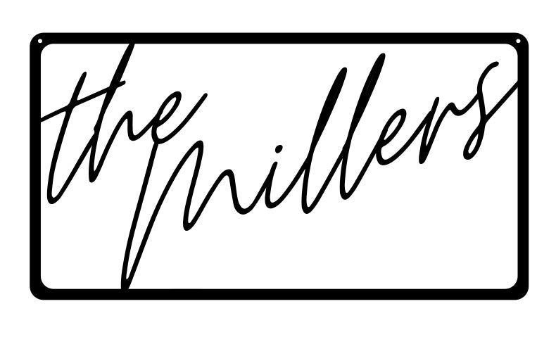 Name Sign 001, Personalized Family Name Sign, Personalized Family Name Sign, Home Decor, Wall Art, Metal Decoration, New Home Owners