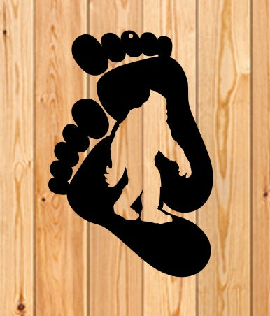 Bigfoot Feet, Sasquatch, Yeti, Wall or Yard decoration best hide and seek player ever