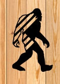 Bigfoot Flag Body, Sasquatch, Yeti, Wall or Yard decoration best hide and seek player ever