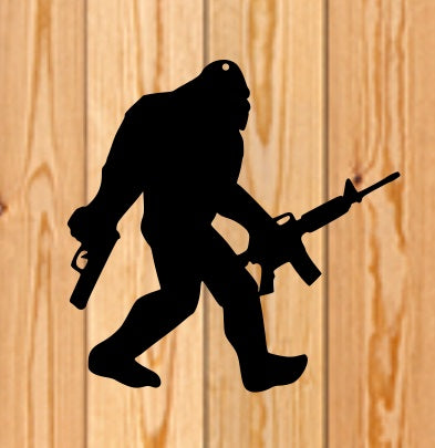 Bigfoot Packing, Sasquatch, Yeti, Wall or Yard decoration best hide and seek player ever