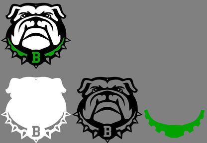 Burnet Bulldogs Layered Sign - Support your local High School Teams