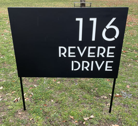 Address Sign, Customize your curb appeal with this bulky and unique design