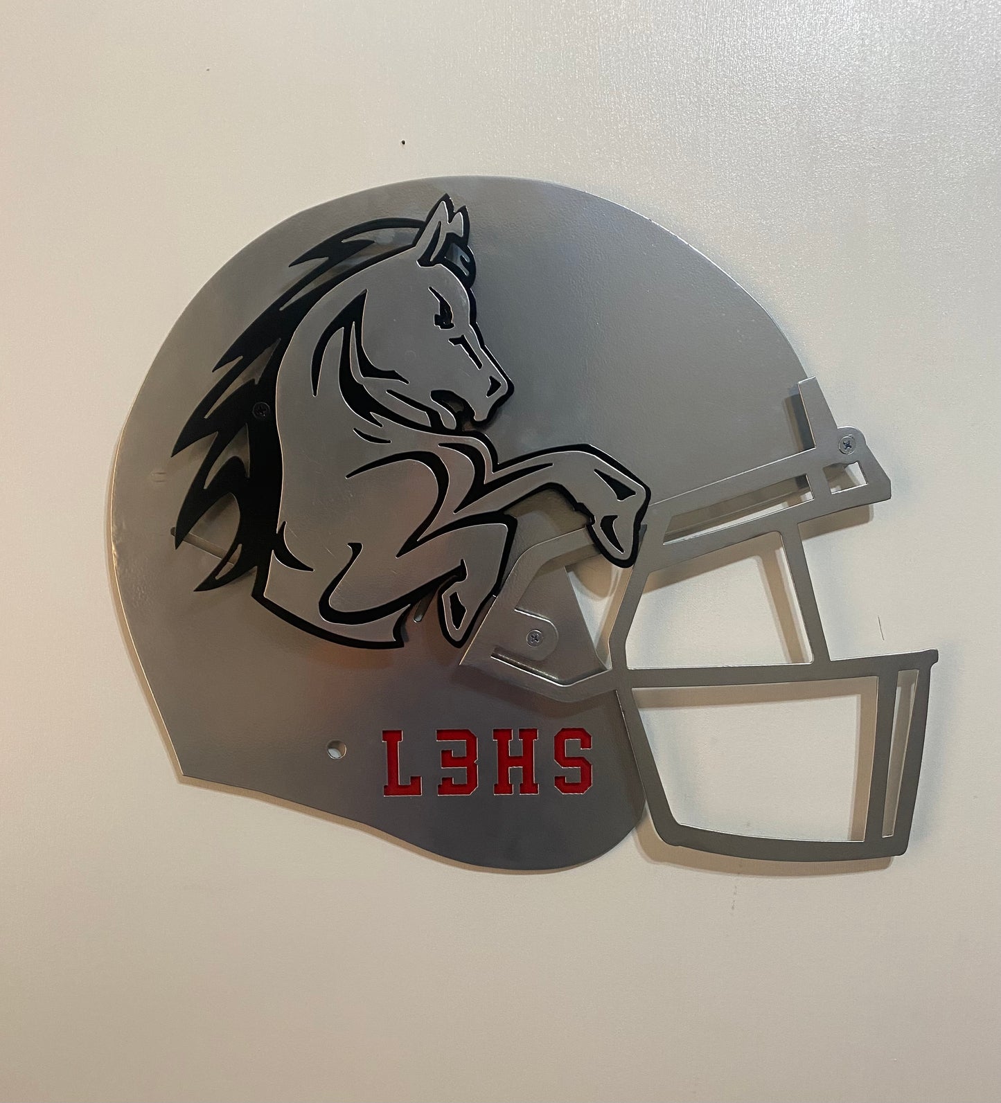 Lake Belton Broncos Helmet Layered