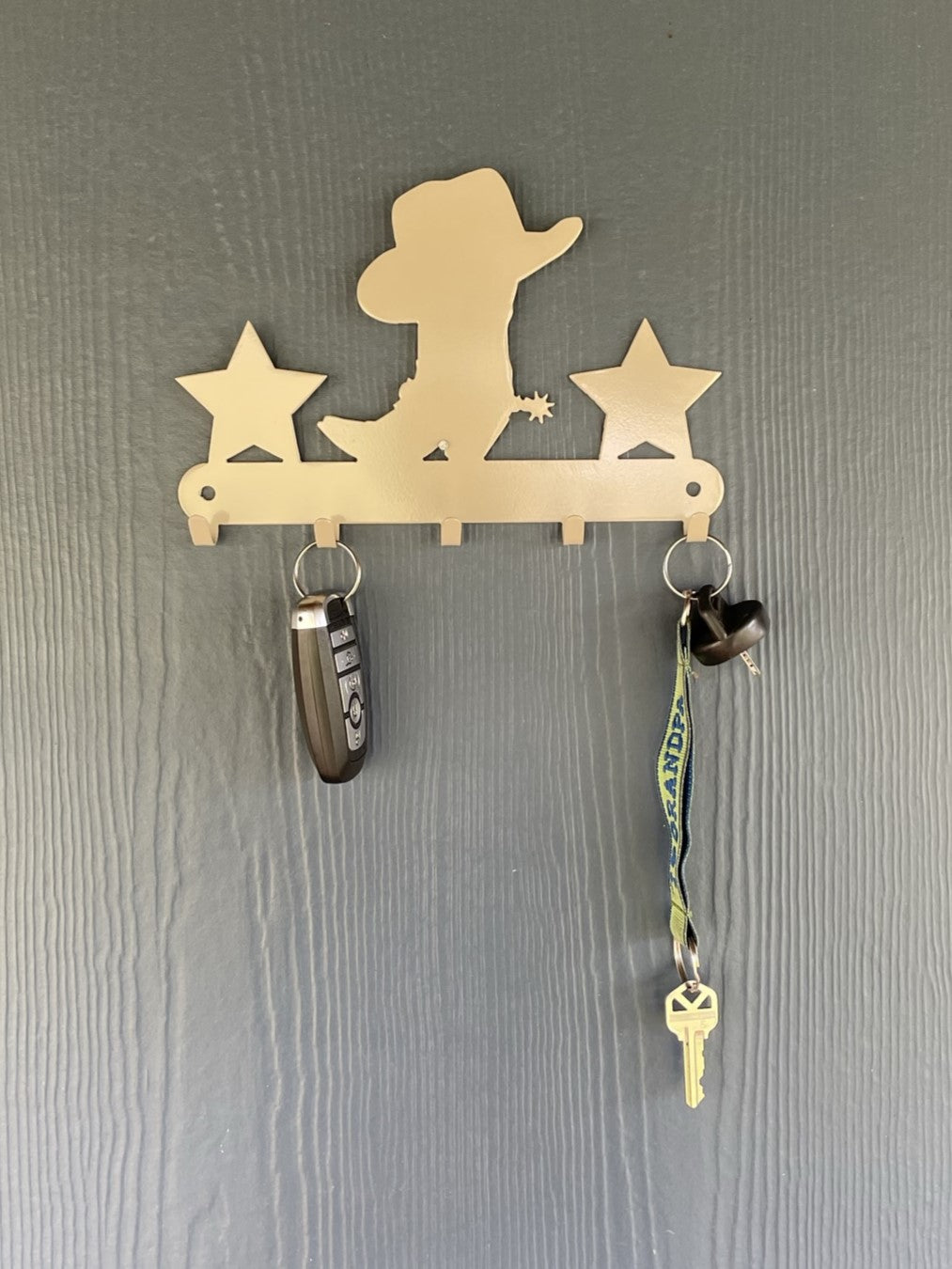 Keychain Hanger - Boots, Hat, Stars Key Ring Holder Decoration, Decorative