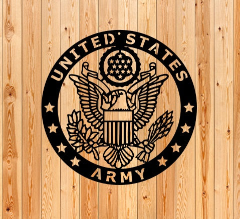 United States Army -Metal art wall decoration home decor house sign military sign, Room decoration gift
