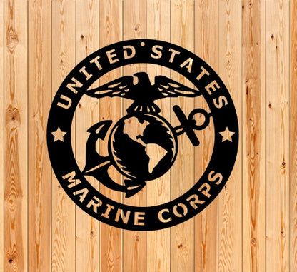 United States Marine Corps -Metal art wall decoration home decor house sign military sign USMC Room decoration gift