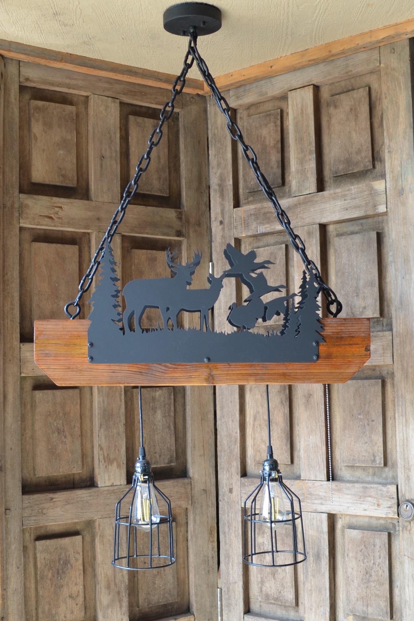 Wildlife & Farm Light - Metal cut CNC Plasma light lantern lamp pendant