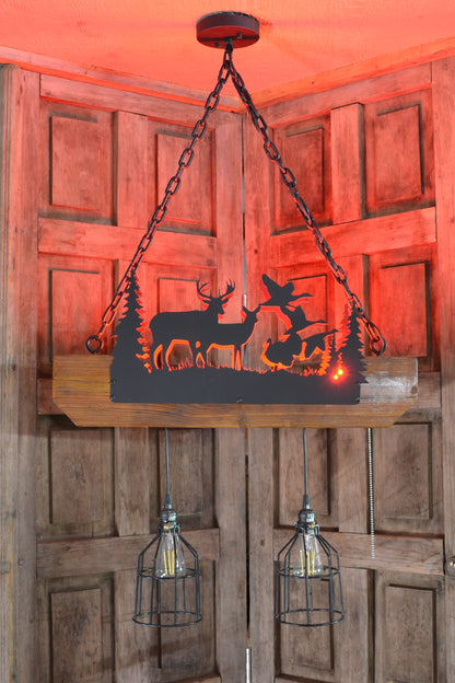 Wildlife & Farm Light - Metal cut CNC Plasma light lantern lamp pendant