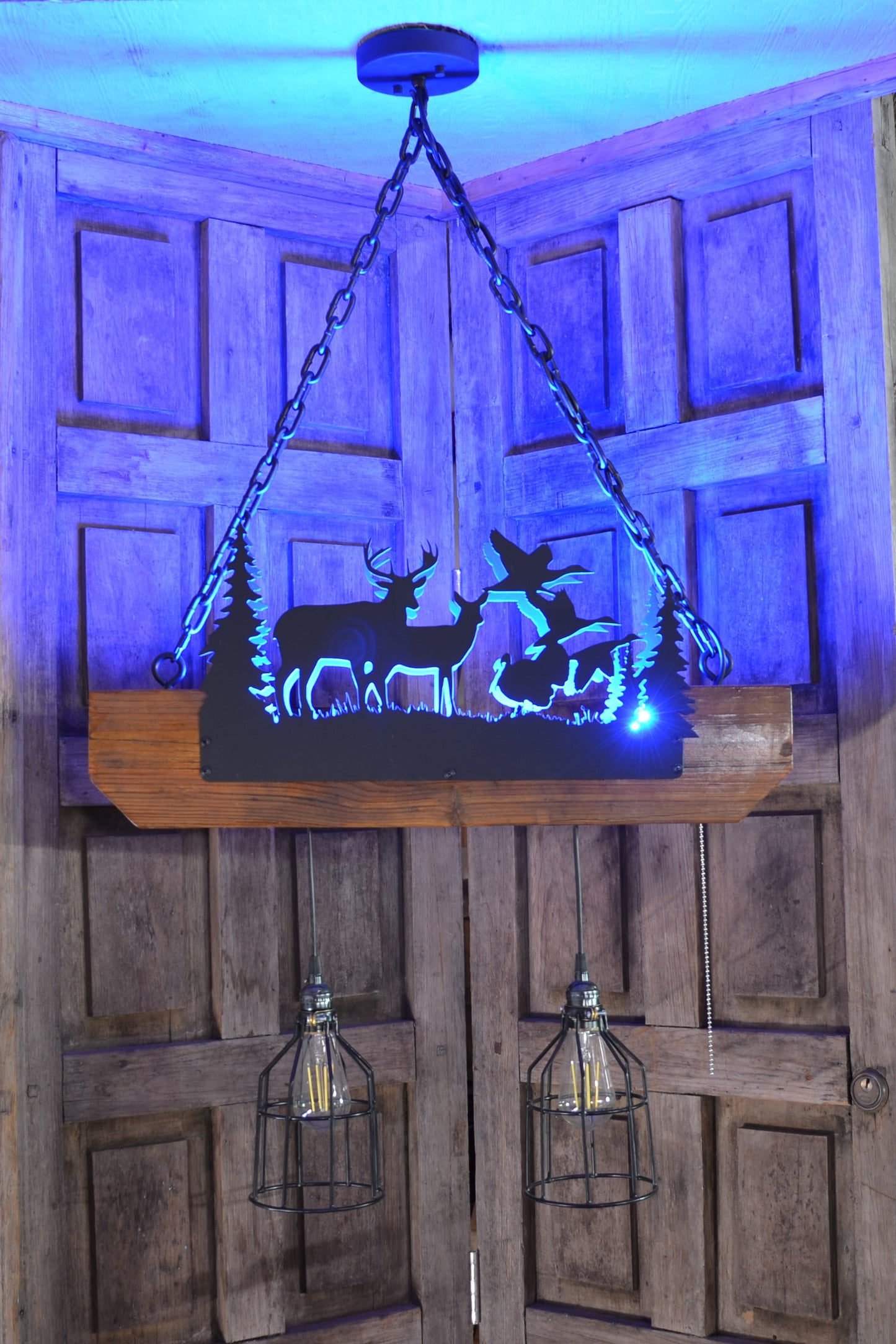 Wildlife & Farm Light - Metal cut CNC Plasma light lantern lamp pendant