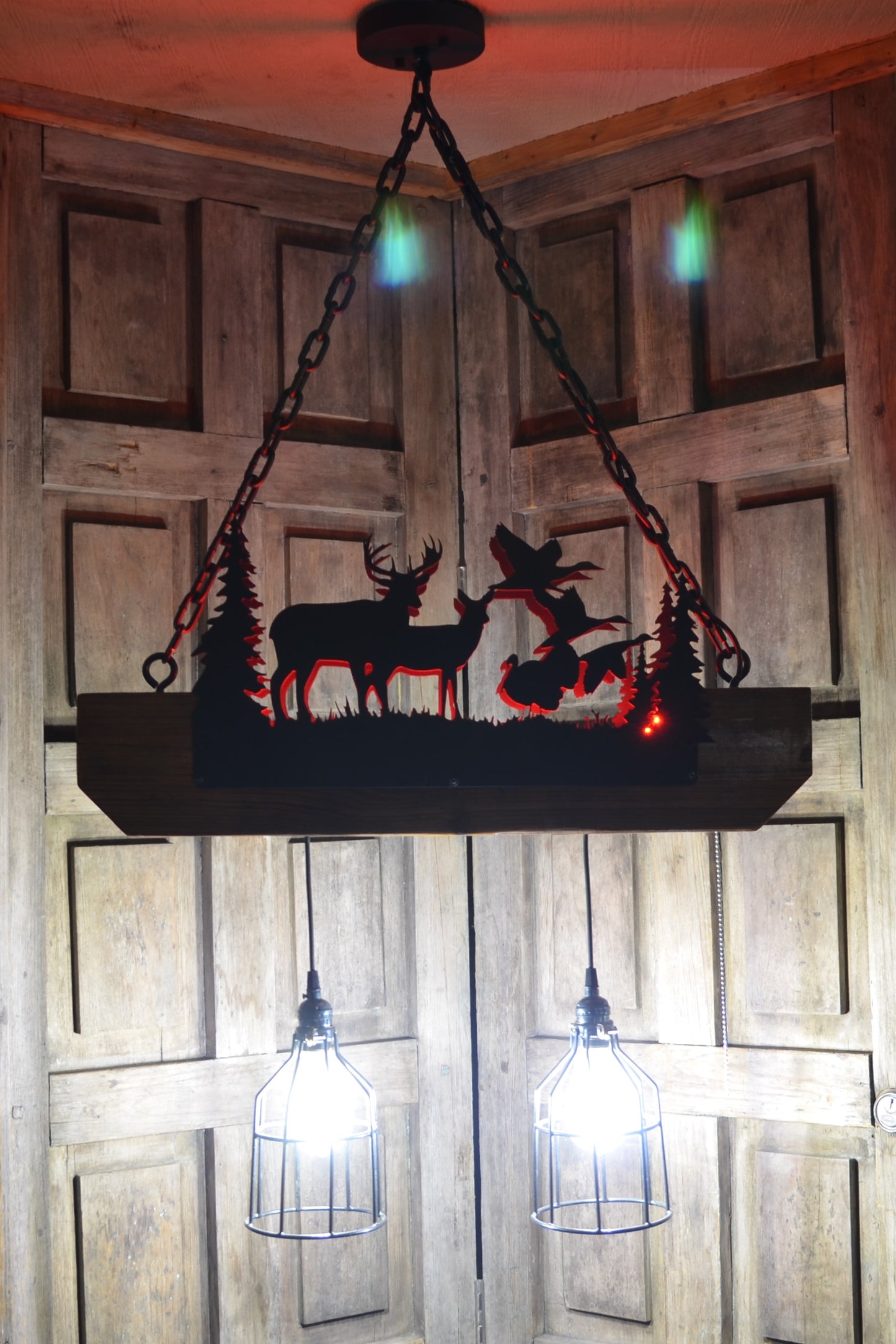 Wildlife & Farm Light - Metal cut CNC Plasma light lantern lamp pendant