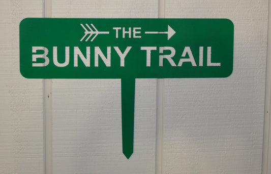 Bunny Trail Yard Sign Yard Decoration, Easter