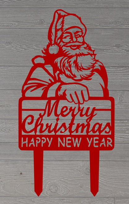 Merry Christmas Santa Clause Yard , Santa Clause Metal, Christmas decorations, Christmas decor