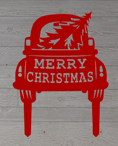 Merry Christmas Truck Yard , Christmas Truck, Christmas decorations, Christmas decor