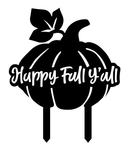 Happy Fall Y'all Pumpkin Yard , pumpkin harvest, fall decorations, fall decorations, fall decor