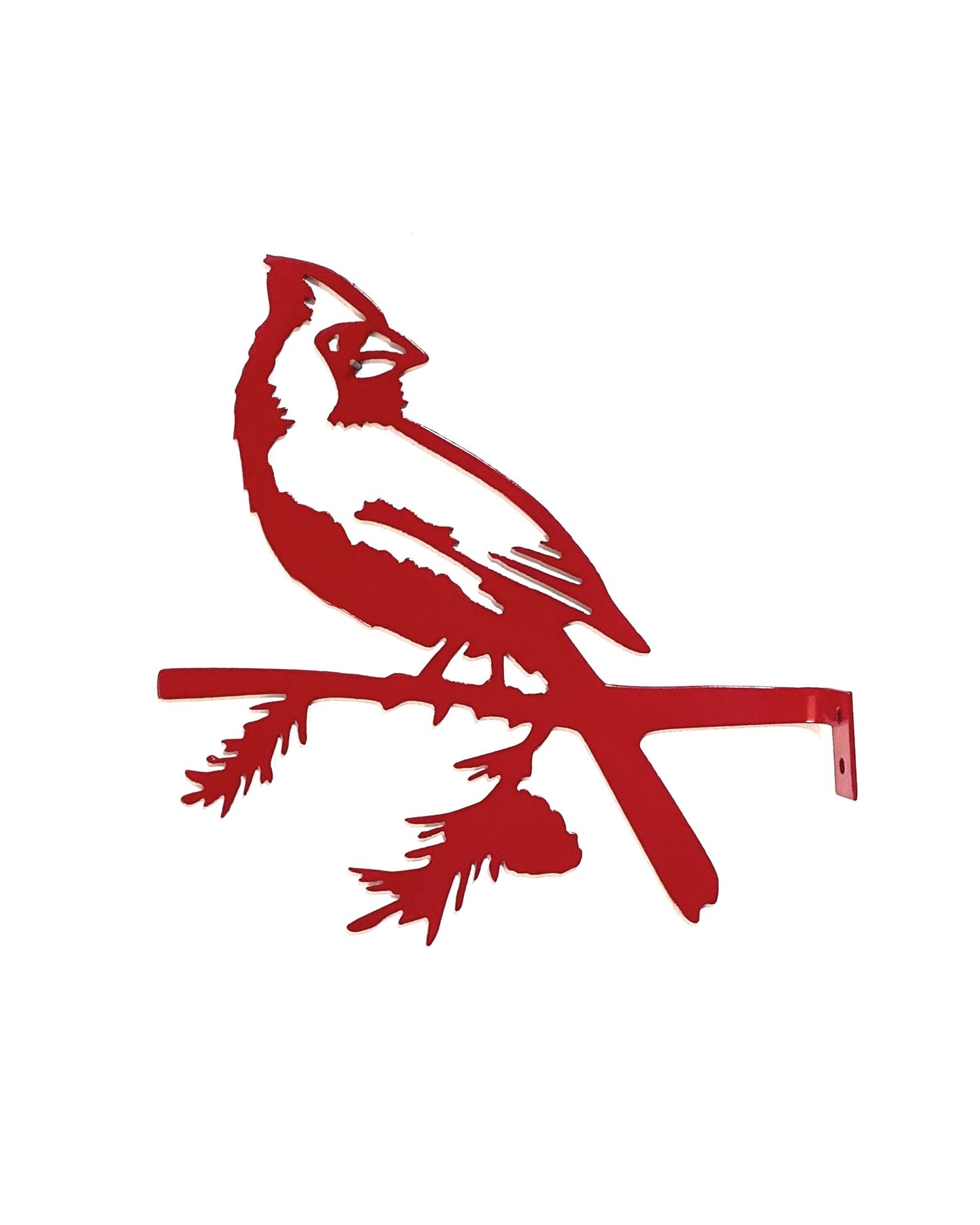 Red Bird, Nature, artistic red bird, custom metal art, decorative custom metal sign