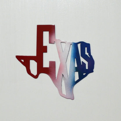 Texas "TEXAS", Texas wall art, metal art work, patriotic