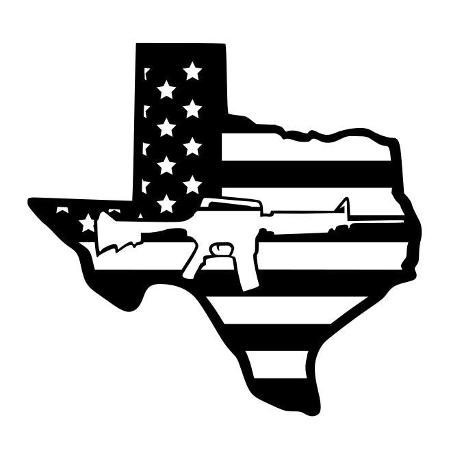 Texas American Flag with AR, patriotic Texas flag with AR, Second Amendment, 2nd Amendment, AR-15 wall art, soldier metal art work