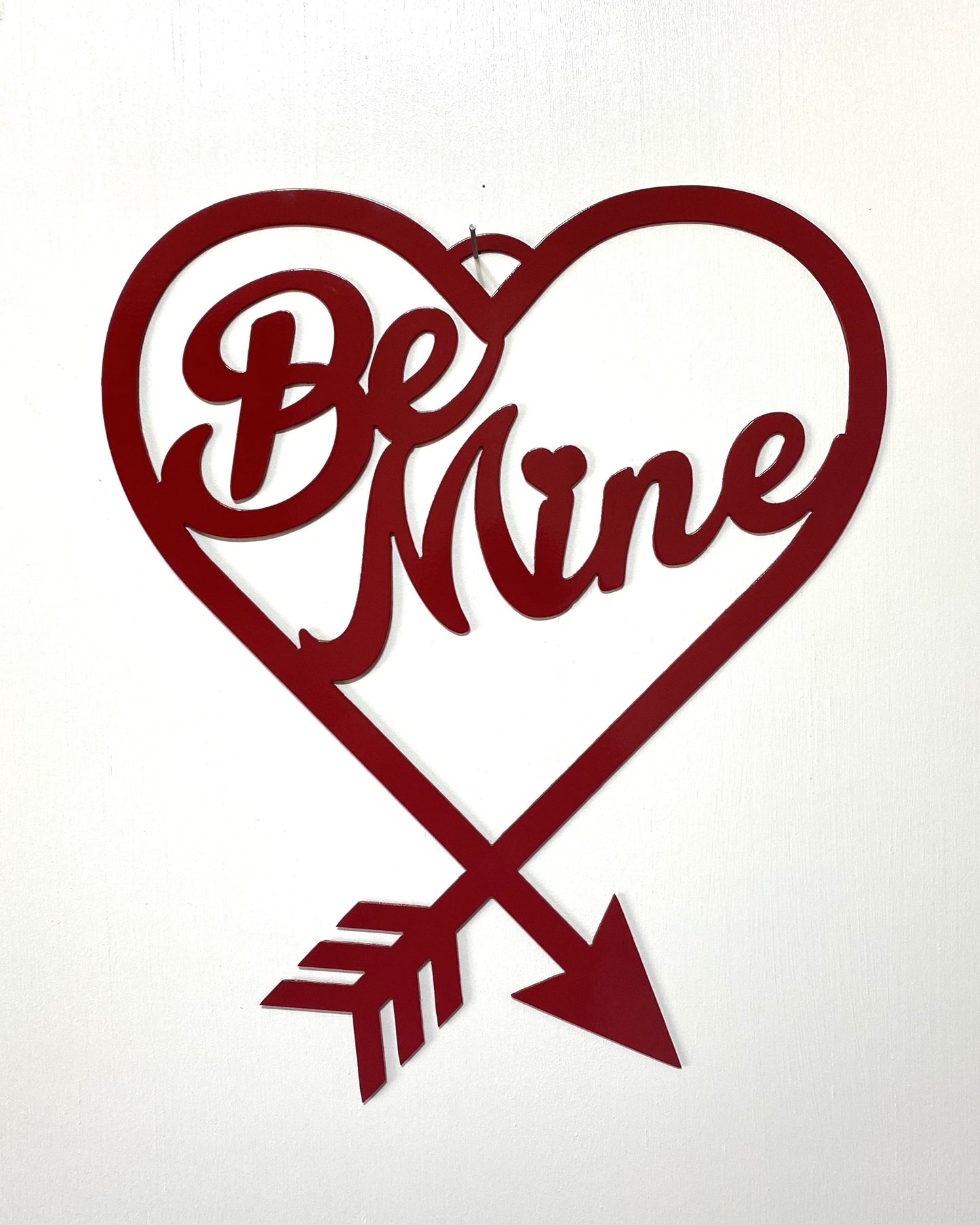 Valentine's Be Mine Heart, Valentine's Day, Gift, Home Decor, Wall Art, Metal Decoration, New Home Owners