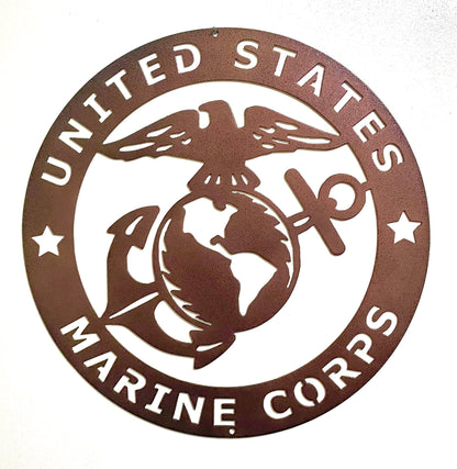 United States Marine Corps -Metal art wall decoration home decor house sign military sign USMC Room decoration gift